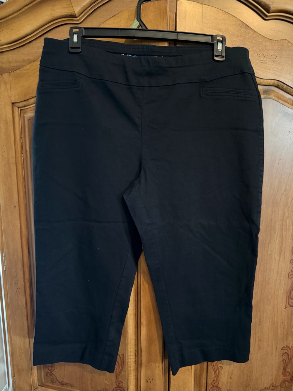 croft & barrow Black Stretch Pull-On Pants
